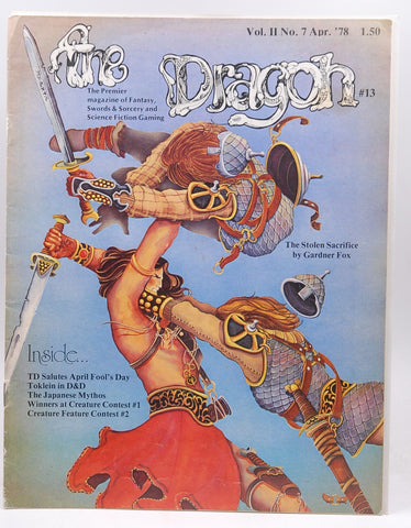 The Dragon Magazine #13 VG TSR D&D, by Tim Kask, et al  