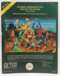 AD&D G1-2-3 Against the Giants Good, by Gary Gygax  