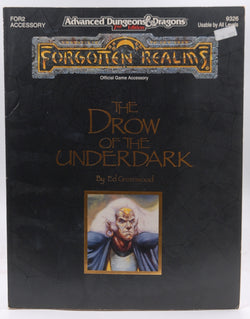 The Drow of the Underdark: Forgotten Realms Accessory, 2nd Edition (Advanced Dungeons & Dragons), by Greenwood, Ed  