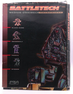 BattleTech Medium Omnimech TechPrints 4 Full-Color Posters, by Fasa Corporation  