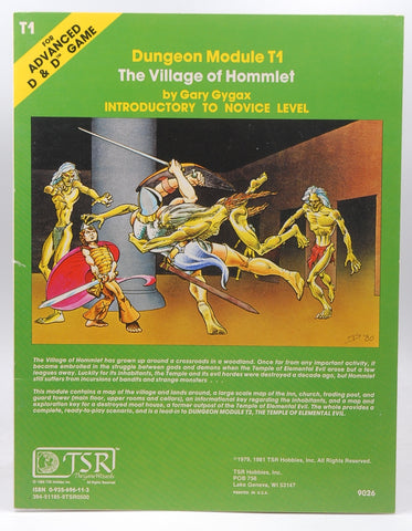 AD&D T1 The Village of Hommlet VG+, by Gary Gygax  