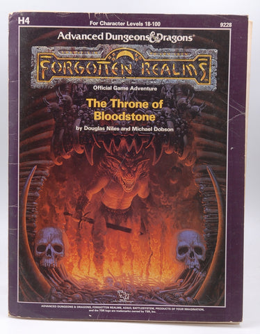 AD&D H4 Forgotten Realms The Throne of Bloodstone Missing Map, by Douglas Niles, MIchael Dobson  