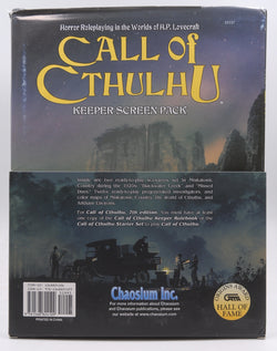 Call of Cthulhu Keeper Screen (Call of Cthulhu Roleplaying), by Paul Fricker, Mike Mason, Sandy Petersen  