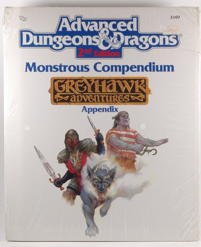 AD&D 2e Monstrous Compendium Greyhawk Adventures Appendix 2107 Shrinkwrap, by Staff  