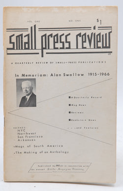 Small Press Review Quarterly ?ﾀﾓ Vol. 1, No. 1, Spring 1967, by FULTON, Len, edited by  