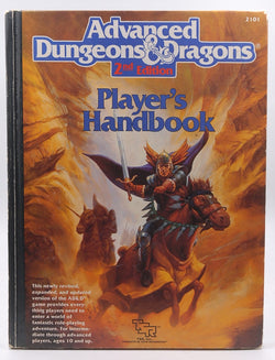 Advanced Dungeons & Dragons Player's Handbook, 2nd Edition, by David "Zeb" Cook  