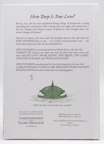 LotFP Fish Fuckers RPG Lamentations of the Flame Princess, by Kelvin Green  