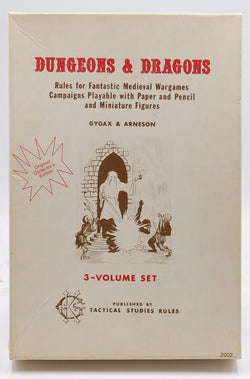 OD&D Original Collector?s Edition Dungeons & Dragons (D&D) OSE 6th printing, by Gary Gygax, Dave Arneson  
