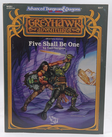 Five Shall Be One (Advanced Dungeons & Dragons/Greyhawk Module WGS1), by Sargent, Carl  