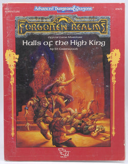 Halls of the High King (Advanced Dungeons & Dragons Forgotten Realms, Fa1 Adventure), by Greenwood, Ed  