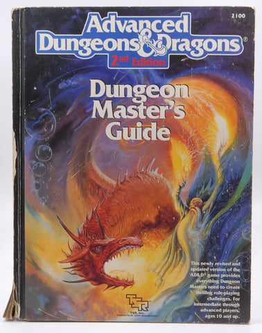 AD&D 2nd Ed Dungeon Master's Guide Fair-, by Cook  