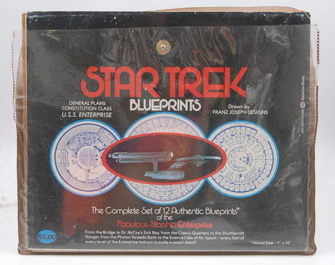 Star Trek Blueprints: the Complete Set of 12 Authentic Blueprints of the Fabulous Starship Enterprise General Plans, Constitution Class, U. S. S. Enterprise, by Franz Joseph Designs  