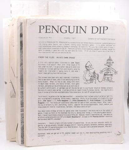 Lot of 19 Issues of "Penguin Dip" Gaming Fanzine SCARCE, by Dornemann  