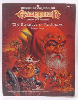 The Dwarves of Rockhome (Dungeons & Dragons Gazetteer Accessory) by Aaron Allston (1988-03-06), by   
