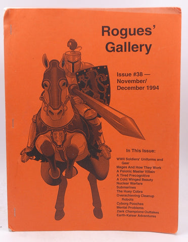 Rogues' Gallery APA Zine #38 Nov/Dec 1994, by Holmes, Rider, et al  