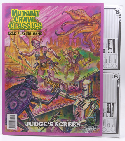 MCC Mutant Crawl Classics RPG Judge's Screen and Misc, by Staff  
