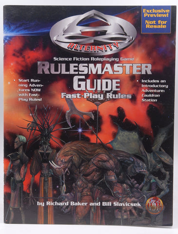 Alternity Alternate Logo Exclusive Preview PHB and Rulesmaster Guide, by Baker  