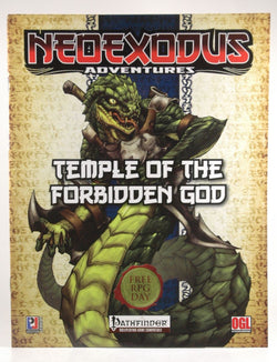 Pathfinder Neoexodus Temple of the Forbidden God PGL Free RPG Day, by JP Chapleau  