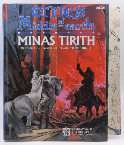 MERP Cities of Middle Earth Minas Tirith 8301 VG++ W/Map, by Staff  