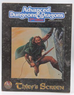 Thief's Screen/Screens and Reference Material (Advanced Dungeons & Dragons, 2nd Edition), by Williams, Skip  