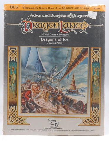 AD&D DL6 Dragons of Ice TSR D&D 9140, by Douglas Niles  