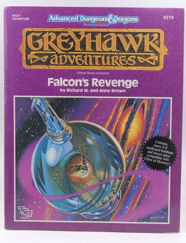 AD&D 2e WGA1 Falcon's Revenge Greyhawk Adventures VG++, by Richard W Brown, Anne Brown  