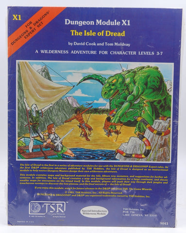 D&D X1 The Isle of Dread SW New, by David Cook, Tom Moldvay  
