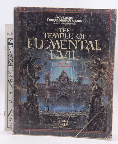 AD&D The Temple of Elemental Evil 1st Print, by Gygax, Mentzer  