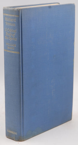 Richard Strauss: A critical study of the operas, by mann, thomas  First Edition