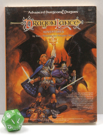 Dragonlance Adventures AD&D Mini Book Miniature, by Tracy Hickman, Margaret Weis  