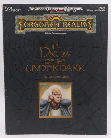 The Drow of the Underdark: Forgotten Realms Accessory, 2nd Edition (Advanced Dungeons & Dragons), by Greenwood, Ed  