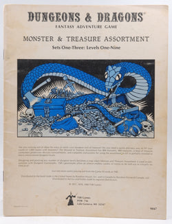 Dungeons & Dragons Monster & Treasure Assortment: Set One-Three: Levels One-Nine, by   