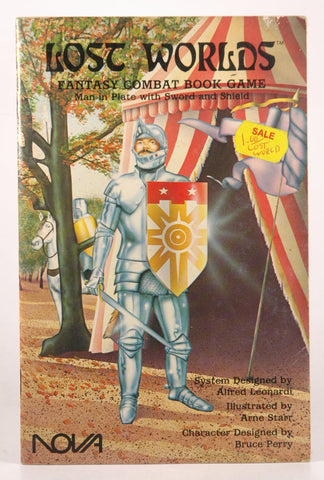 Lost Worlds Fantasy Combat Book Game: Man in Plate with Sword and Shield (1013), by Alfred Leonardi  