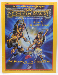 Mad Monkey vs. the Dragon Claw (AD&D/Forgotten Realms/Oriental Adventures Module OA5), by Jeff Grubb  