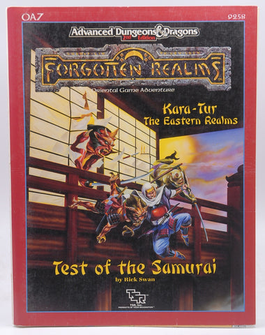 Test of the Samurai (AD&D/Forgotten Realms/Oriental Adventures Module OA7), by Swan, Rick  