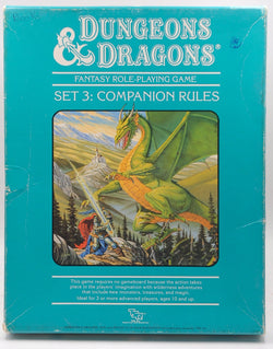 Dungeons & dragons: Fantasy role-playing game : set 3: companion rules, by Mentzer, Frank  