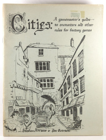 Cities A GMs Guide to Encounters and other Rules RPG Neutral D&D, by Stephen Abrams, Jon Everson  