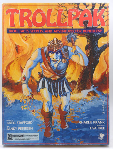 Trollpak: Troll Facts, Secrets and Adventures for Runequest [BOX SET], by Greg Stafford  
