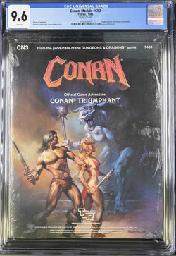 CGC 9.6 CN3 Conan Triumphant A Seal Grade TSR AD&D SW, by WIlliam Carlson  