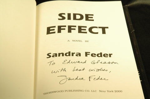 Side Effect, by Sandra Feder Signed First Edition
